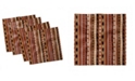 Ambesonne Tribal Set of 4 Napkins, 18" x 18"